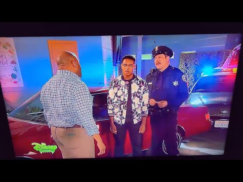 Booker Gets Pulled Over by Cop/Police - Raven's Home - Disney