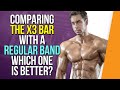 X3 Bar Vs. Gym Resistance Bands; Comparison Workout Exercise LIVE