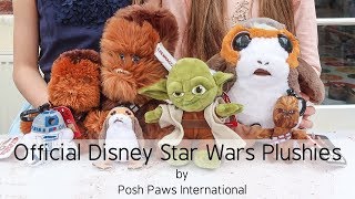 Super Soft Star Wars Plushies - Chewie, Yoda, R2D2 &amp; Porg Soft Toy