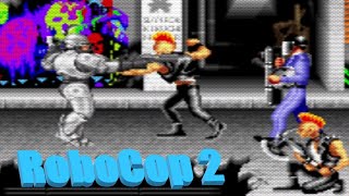 RoboCop 2 - Platform Shooter Video Game, based on the 1990 film of the same name. Game Play.