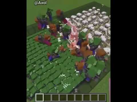Ultimate Battle: 1000 Zombies vs 1000 Iron Golems - Minecraft
