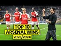 How Arsenal ALMOST Won The PL Title - Top 10 Wins (2023/2024)