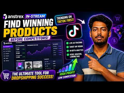 How to Find Winning E-Commerce & Dropshipping Products in 2026 (Anstrex In-Stream Tutorial)