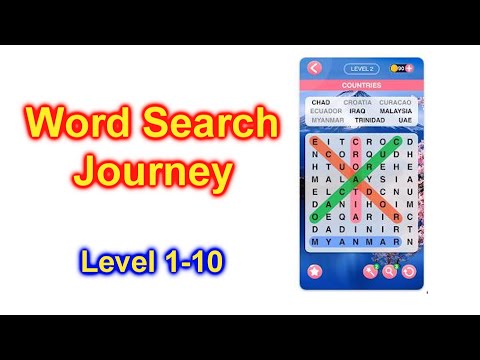Word Search Journey - Word Puzzle Game App Level 1-11 Walk Through - YouTube