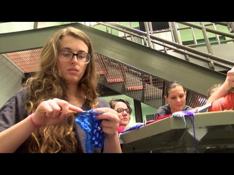 Rogers County Jail Trustees Crochet During Free Time
