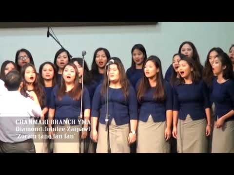 Chanmari Branch YMA Diamond Jubilee Zaipawl  -  Zoram tang fan fan
