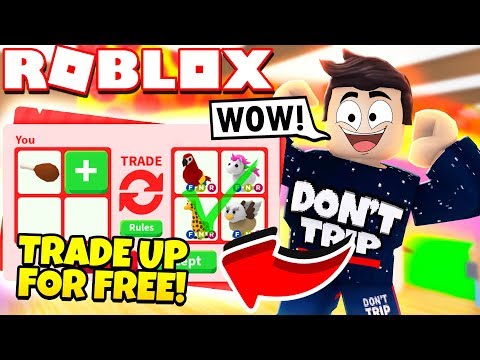 I TRADED UP from NOTHING to NEON in Adopt Me! NEW Adopt Me Furniture Update (Roblox) Video