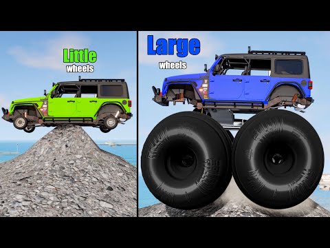 Large vs Little Wheels #36 - Beamng drive