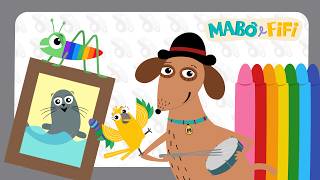 Brincando com as cores | Sambinha das cores Cinza e O grilo e o arco-íris | vídeo musical educativo