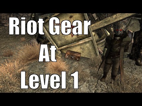 How To Get Riot Gear At Level 1 In Fallout New Vegas