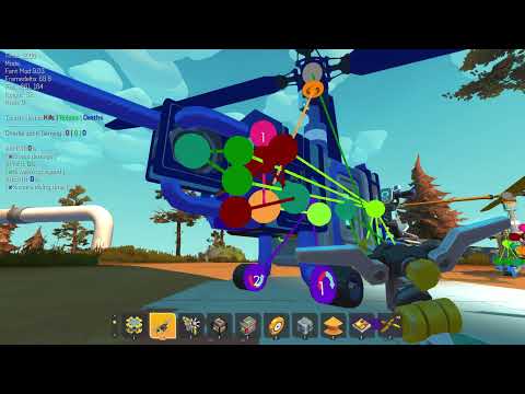 scrap mechanic 00Fant Mod how to build [Flying Buzzer helicopter]