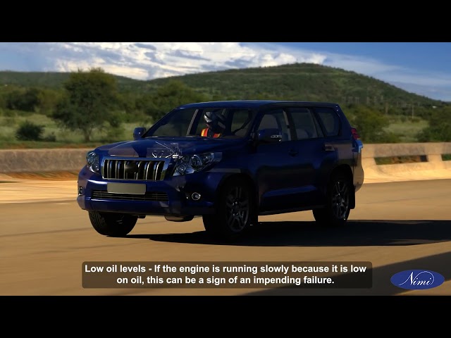 Starting the engine and adjusting the slow speed of the engine