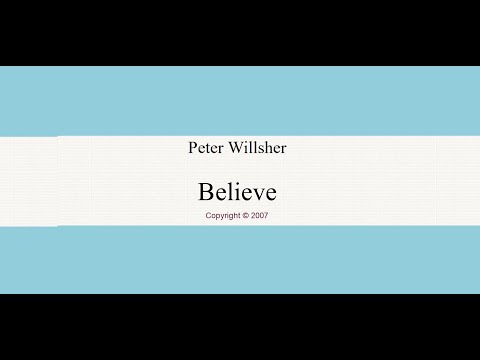 Believe - Peter Willsher ALTO + piano (practice score)