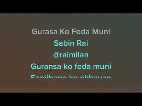Gurasa ko feda muni karaoke Sabin Rai Nepali Song Karaoke