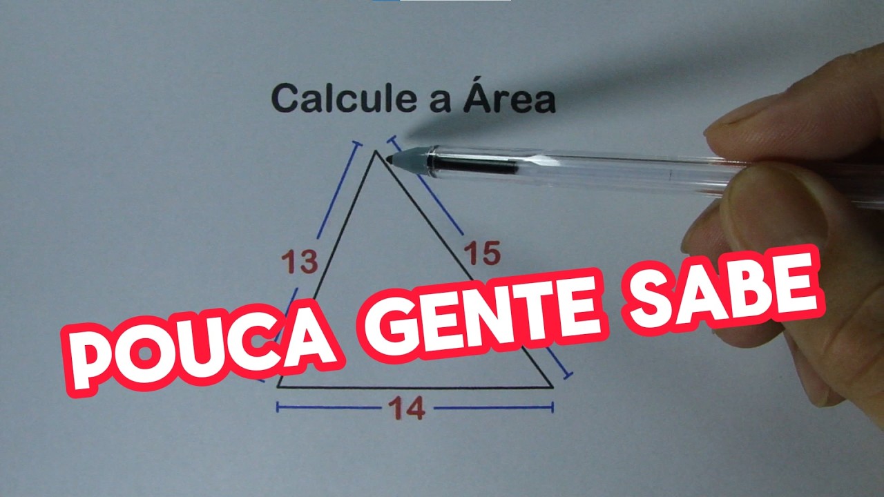 COMO CALCULAR ÁREA SEM A ALTURA?