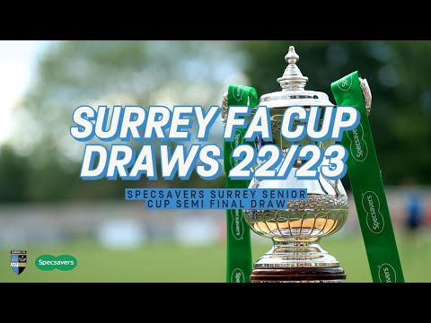 Specsavers Surrey Senior Cup Semi Final Draw
