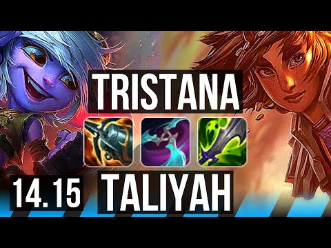 TRISTANA vs TALIYAH (MID) | 1100+ games, 8/2/4, Godlike | VN Master | 14.15