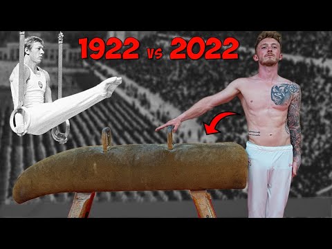 Olympians try Modern day Gymnastics on 1900's Apparatus!