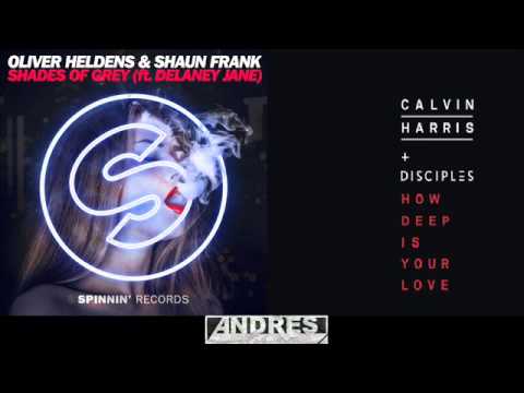 Calvin Harris,Disciples vs Oliver Heldens & Delaney Jane - How Shades of Love (Andres Dueñas Mashup)