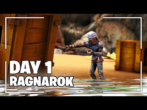 SOLO Claiming A Hidden Ragnarok Cave Location DAY 1 On ARK #Ark #solo #arkpc