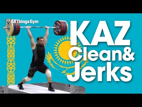 Ilya Ilyin 220kg Clean & Jerk + Vladimir Sedov Zhassulan Kydyrbaev & Co. 2014 Worlds Training Hall