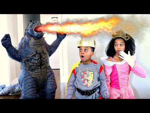 GODZILLA Takes Princess Shasha - Shiloh the Knight - Onyx Kids Video
