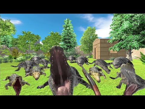 Survive Crocodile Hunter. FPS perspective! | Animal Revolt Battle Simulator