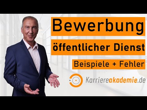 Bewerbung öffentlicher Dienst ➡️ Anschreiben + Lebenslauf passgenau formulieren