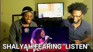 The Voice 2016 Shalyah Fearing - Live Playoffs: "Listen" (REACTION)
