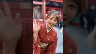 浅草vlog撮影したときの♡👘  着物着て浅草観光しました🍡