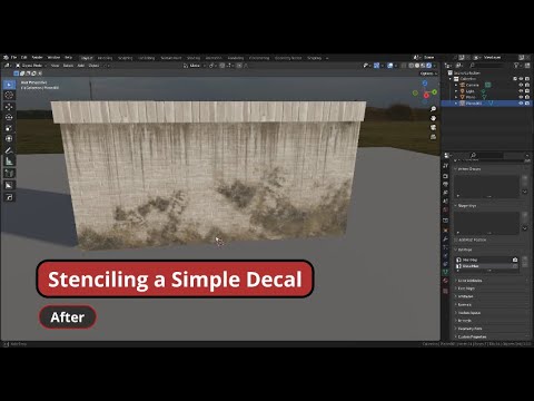 Blender Quick Tips: Simple decal stenciling using texture paint