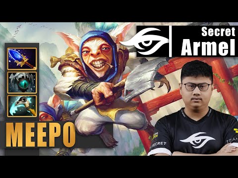 Meepo Mid | Secret.Armel | HE IS SECRETLY PRACTICING MEEPO AT MID | 7.33d Gameplay Highlights