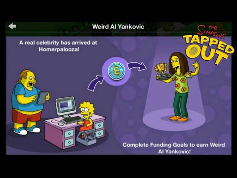 The Simpsons: Tapped Out [196] Homerpalooza Music Update (2017) Pt 4 {"Weird Al" Yankovic}