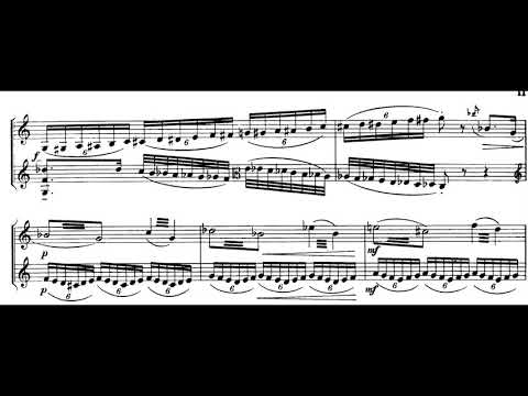 Bohuslav Martinů - Three Madrigals for Violin and Viola, H. 313 (1947) [Score-Video]