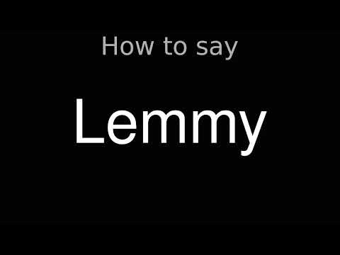 How to Pronounce correctly Lemmy (Movie)