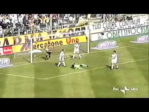 Serie A 2000-2001, day 29 Parma - Napoli 4-0 (Micoud, Milosevic, 2 Di Vaio)