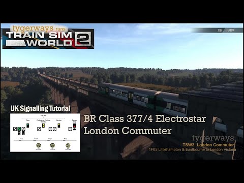 UK signalling: Color light signals on the Brighton Main Line (Train Sim World tutorial)