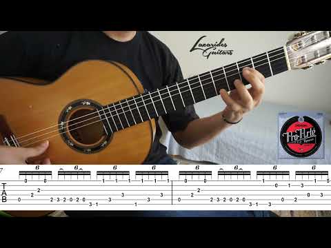 Gerardo Núñez pulgar (thumb) exercise tutorial with tabs