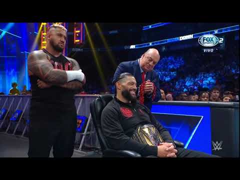 WWE SmackDown En Español 28/07/2023 Roman Reigns e Solo Sikoa Ataca Interrumpe a Jey Uso