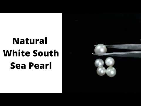 Natural White South Sea Pearl Round Shape Original South Sea Pearl For Ring And Jewelry