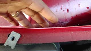 Chrysler Crossfire rain water coming to the passenger side Fixed Part 3