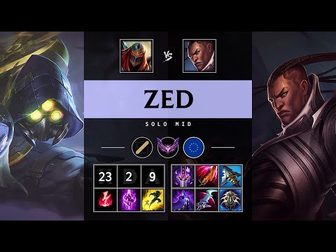 Zed Mid vs Lucian: Legendary - EUW Master Patch 14.17