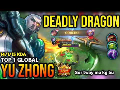 YU ZHONG BEST BUILD 2022 | TOP 1 GLOBAL YU ZHONG GAMEPLAY | MOBILE LEGENDS✓
