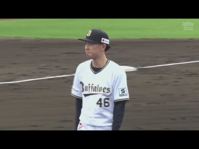 【ファーム】3人でピシャリ!! バファローズ・本田仁海 3者連続三振のパーフェクトリリーフ!!  2023年8月17日 オリックス・バファローズ 対 広島東洋カープ