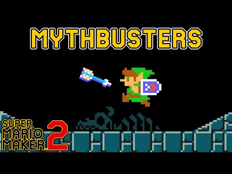 Can Link Take Damage From His Arrows? - Super Mario Maker 2 MYTHBUSTERS [#3]