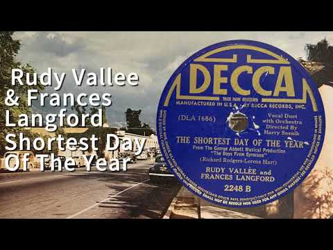Rudy Vallee & Frances Langford The Shortest Day Of The Year (1938)