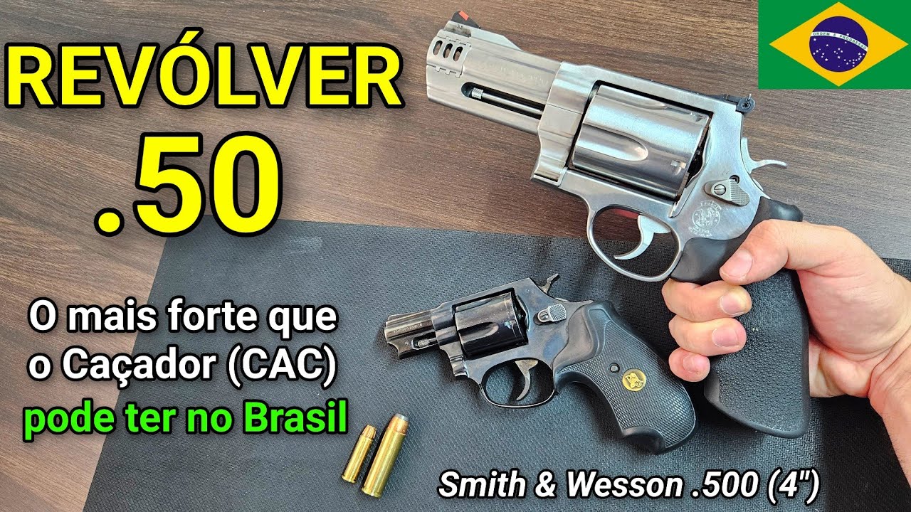 Revólver .50! O Mais Forte que o Caçador (CAC) PODE TER! Smith & Wesson .500 MAGNUM de 4"