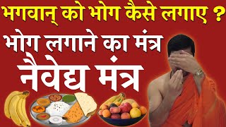 भगवान् को भोग कैसे लगाए ? भोग लगाने का मंत्र | Bhagvan Ko Bhog Kaise Lagate Hai ? Bhog mantra |