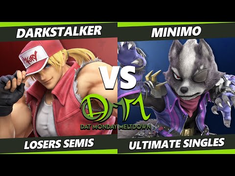 DAT Monday Meltdown 225 Losers Semis - MiniMo (Wolf) Vs Darkstalker (Terry) SSBU Ultimate Tournament