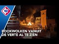 Grote brand verwoest dakterras